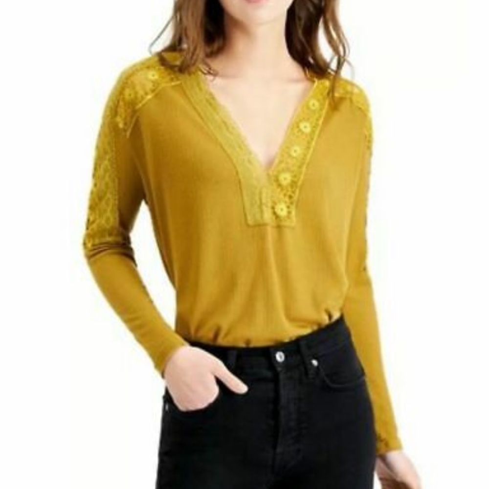 Free People Long Sleeve Lola Tee in Alchemy